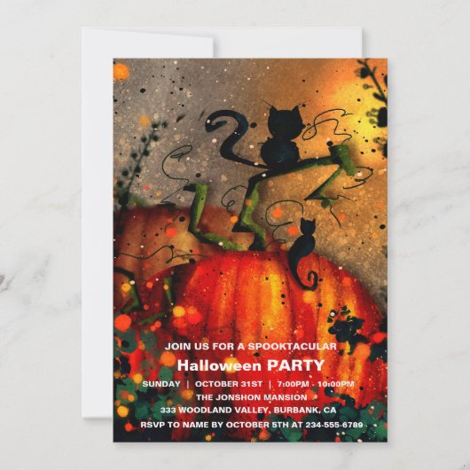 Invitation Spooktacular Dark Haunted House Halloween Party I (Devant)
