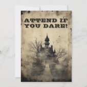 Invitation Spooktacular Déplaisant Mansion fête d'Halloween (Devant)