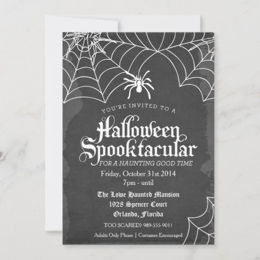 Invitation Spooktacular d'Halloween (Devant)