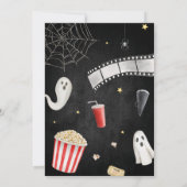 Invitation Spooktacular Effrayant Halloween Soirée de cinéma (Dos)