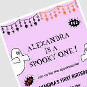Invitation Spooktacular Éffrayant un Halloween 1er anniversai