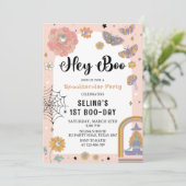 Invitation Spooktacular Ghost Halloween Fille Anniversaire (Debout devant)