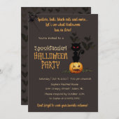 Invitation Spooktacular Halloween (Devant / Derrière)