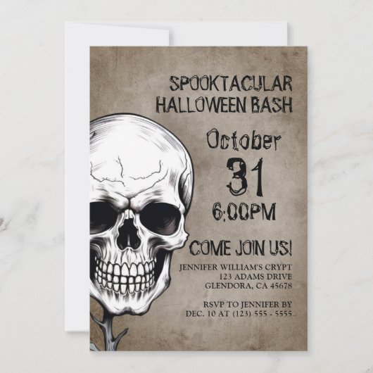 Invitation Spooktacular Halloween (Devant)
