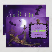 Invitation Spooktacular Halloween (Devant / Derrière)