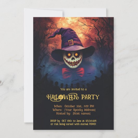 Invitation Spooktacular Halloween Bash (Devant)