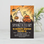 Invitation Spooktacular Halloween Birthday Kids (Debout devant)
