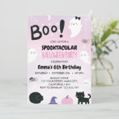 Invitation Spooktacular Halloween fête d'anniversaire (Debout devant)