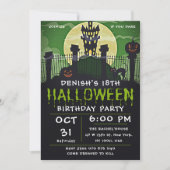 Invitation  Spooktacular Halloween fête d'anniversaire (Devant)