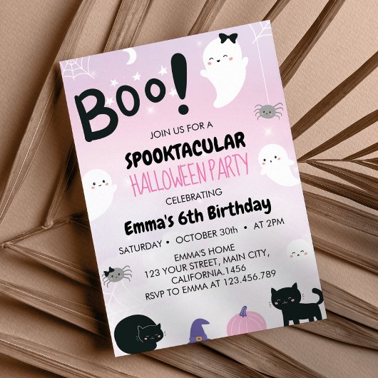 Invitation Spooktacular Halloween fête d'anniversaire