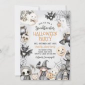 Invitation Spooktacular Halloween mignon Fête fantôme (Devant)