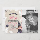 Invitation Spooktacular Halloween Witch Casquette Fantôme Ann (Devant)