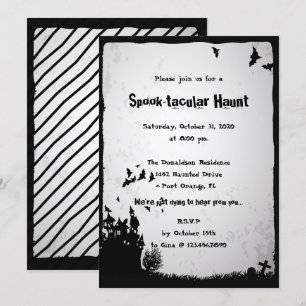 Invitation Spooktacular Haunt Halloween Party
