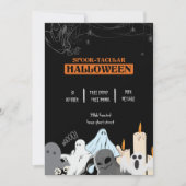 Invitation Spooktacular mignon fantôme Halloween parti (Devant)