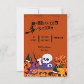 Invitation Spooktacular mignon fantôme Halloween parti (Devant)
