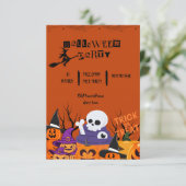 Invitation Spooktacular mignon fantôme Halloween parti (Debout devant)