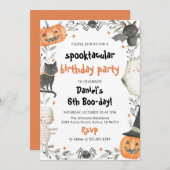 Invitation Spooktacular mignon Halloween Anniversaire Invitat (Devant / Derrière)