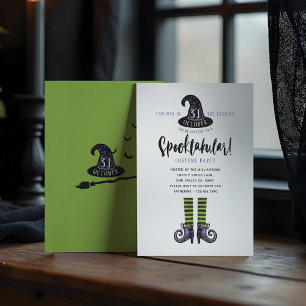 Invitation Spooktakular Wicked Witch Halloween Costume Party