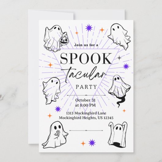 Invitation Spooky Celebration (Devant)