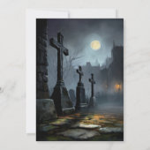 Invitation Spooky Grim Reaper with Cupcake Birthday Party (Dos)