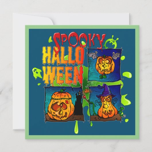 Invitation Spooky Halloween (Devant)