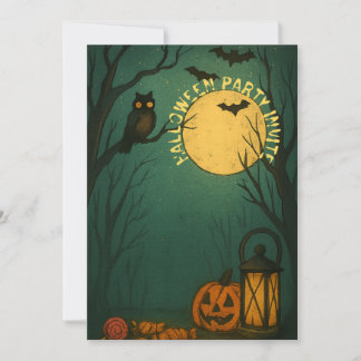 Invitation Spooky Moonlight Halloween