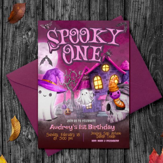 Invitation Spooky One - 1er Anniversaire