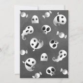 Invitation Spooky One Blue Ghost Halloween (Dos)