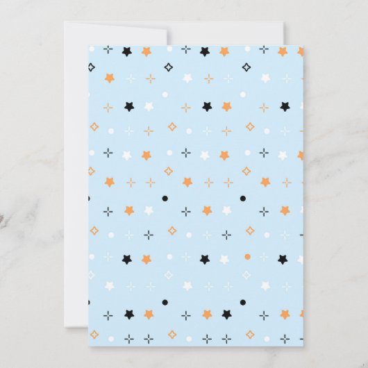 Invitation Spooky One Blue Ghost Halloween (Dos)