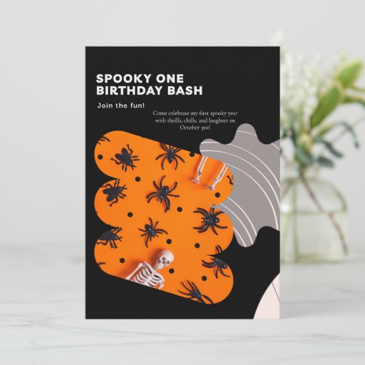 Invitation SPOOKY ONE custom (Debout devant)
