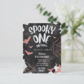 Invitation Spooky One Halloween Anniversaire Chauv (Debout devant)
