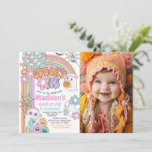 Invitation Spooky One Hippie Halloween 1st Birthday (Debout devant)