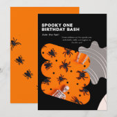 Invitation SPOOKY ONE personnalisé  (Devant / Derrière)