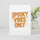 Invitation Spooky Vibes Only Halloween (Debout devant)