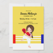 Invitation sport de kickboxing (Devant)