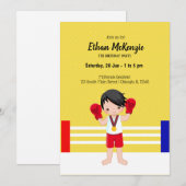 Invitation sport de kickboxing (Devant / Derrière)