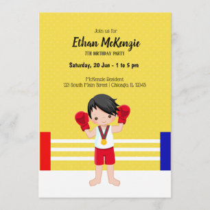 Invitation sport de kickboxing