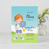 Invitation Sport de tennis (Debout devant)