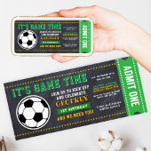 Invitation Sport Football Chalkboard Billets Pass Anniversair