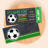 Invitation Sport Football Chalkboard Billets Pass Anniversair