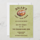 Invitation sport football première année bas garçon 1er anniv (Devant)