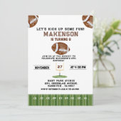 Invitation Sport Football  Second Birthday 8th year Down (Debout devant)