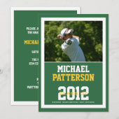 Invitation Sport Guy - Fête des diplômes de photographie PERS (Devant / Derrière)