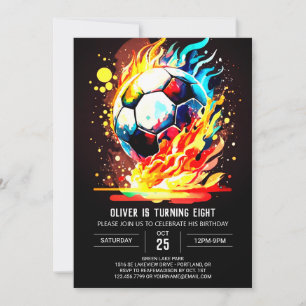 Invitation Sport mignon Football en ligne Anniversaire
