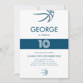 Invitation Sport moderne Basketball Boy Anniversaire (Devant)
