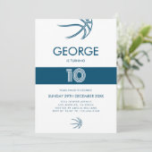 Invitation Sport moderne Basketball Boy Anniversaire (Debout devant)