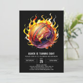 Invitation Sport Pastel Boy Basketball Anniversaire (Debout devant)