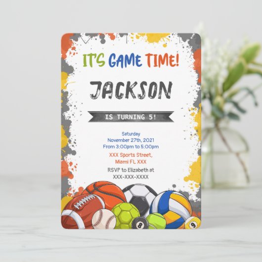 Invitation Sportive (Debout devant)