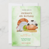 Invitation Sports Anniversaire (Devant)