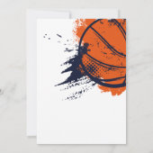 Invitation Sports Anniversaire Thème Basketball Party (Dos)
